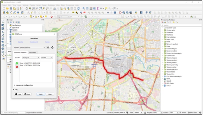 الإضافات وتحليل البيانات باستخدام QGIS